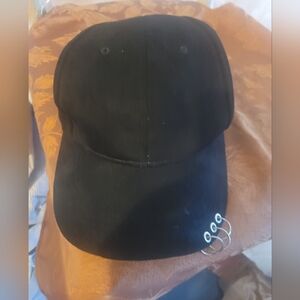 Black Cap with Silver Rings